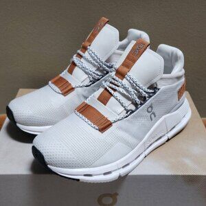 On Cloudnova Casual Fashion Running Sneakers White Pearl